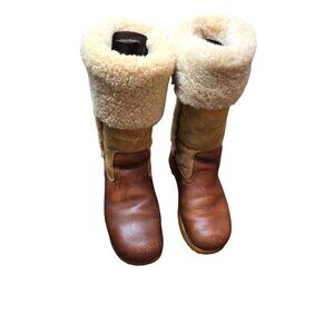 Vintage Dexter Women's Shearling-Lined Leather Winter Boots Size 10M